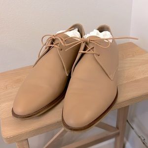 Everlane Italian Leather Modern Oxford (Blush, 7.5)